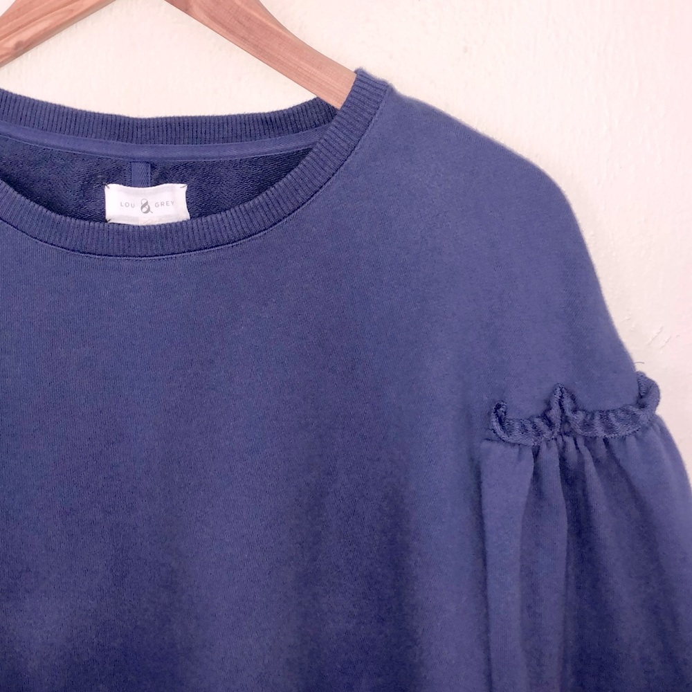 Lou & Grey Ruffle Sleeve Sweatshirt - Picture 3 of 4